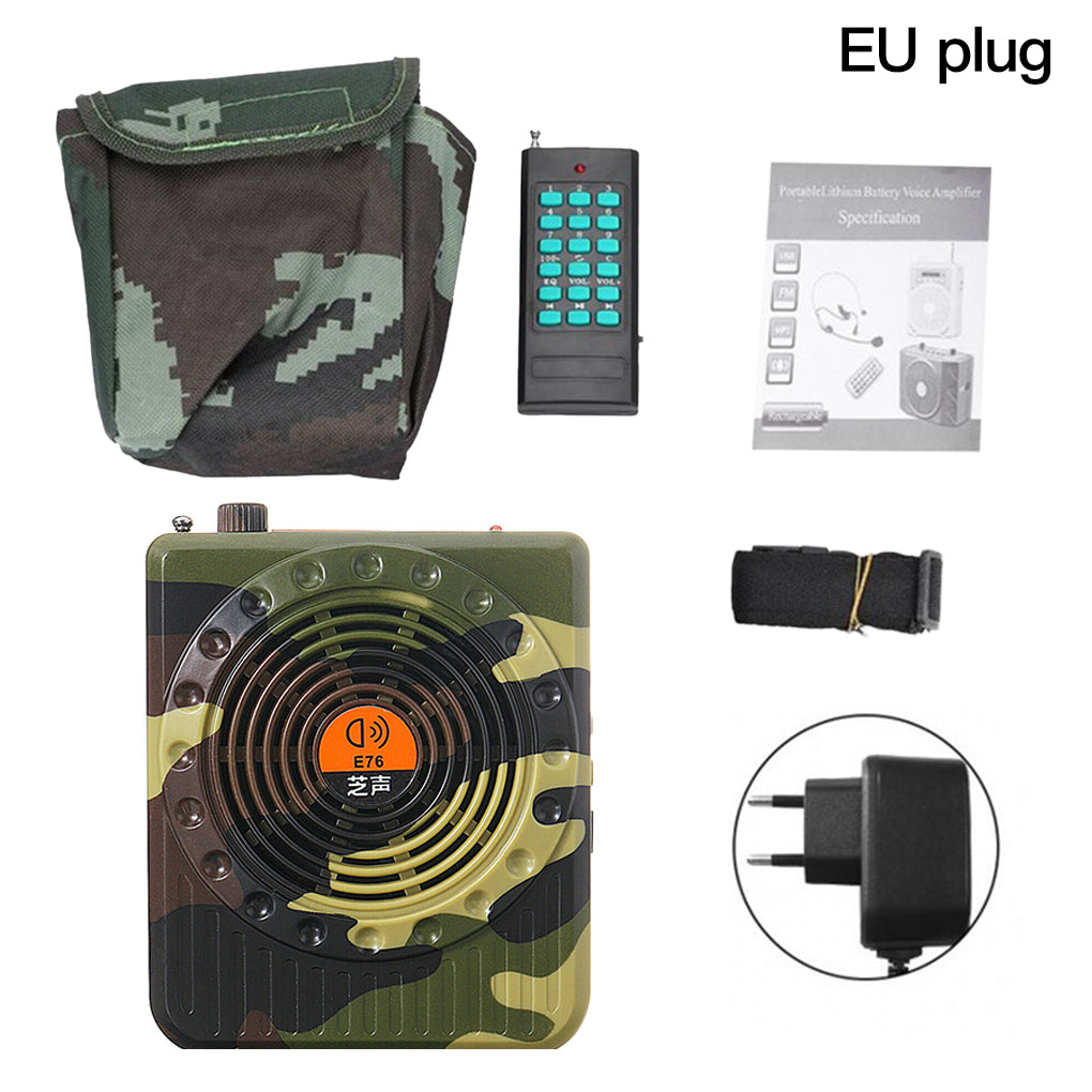 Portable Rechargeable Remote Control Amplifier Universal Outdoor Hunting Sound Amplifiers Hunt Accessory Sound Devices