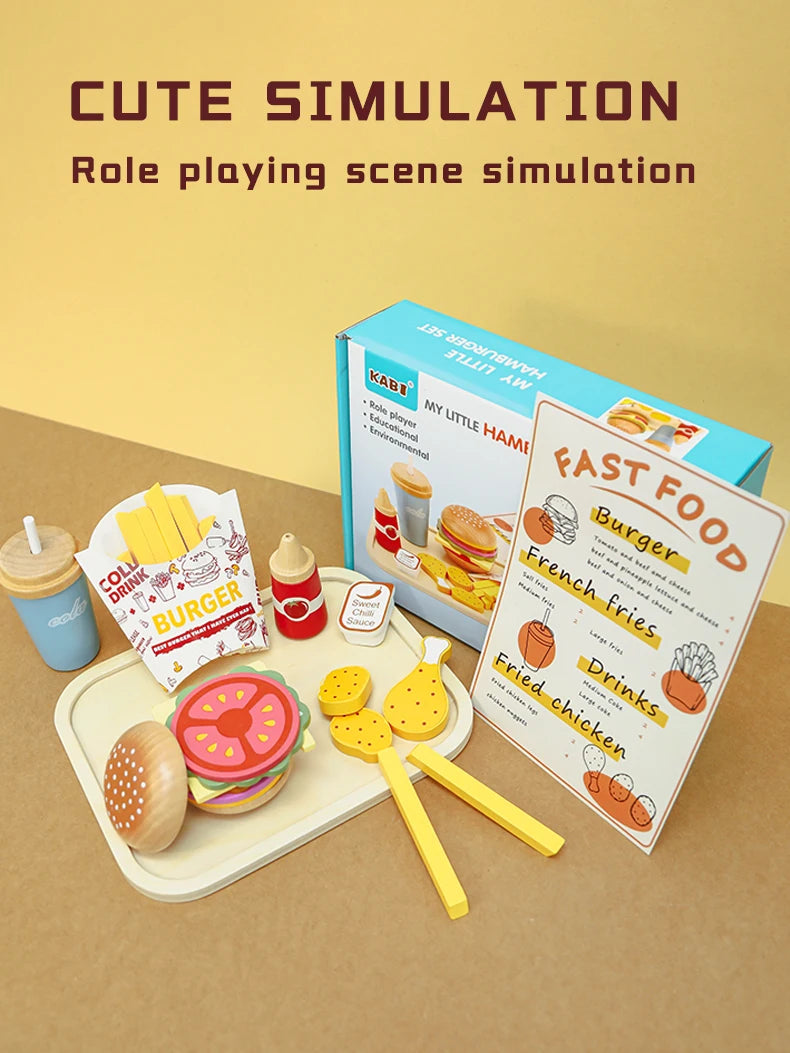 Kids Pizza Cutting Toy Montessori Pretend Play Pizza Set Wooden Simulation Food Toy Todders Role Play Game Early Educational Toy