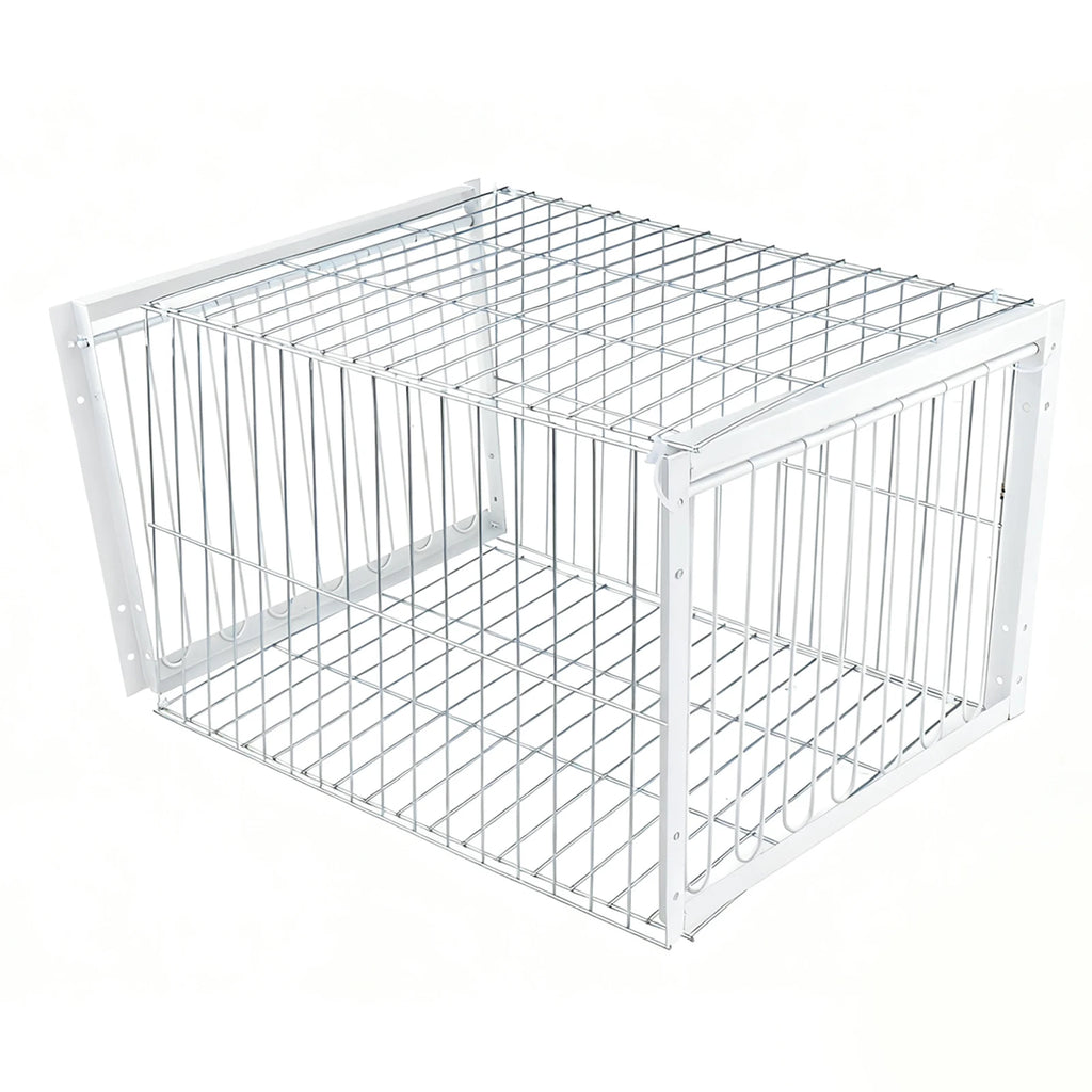 Portable Auto Bird Trap Pigeon Cage Metal Heavy Duty Farms Rust Resistant Coop Cage for Large Birds Duck Bird Supplies