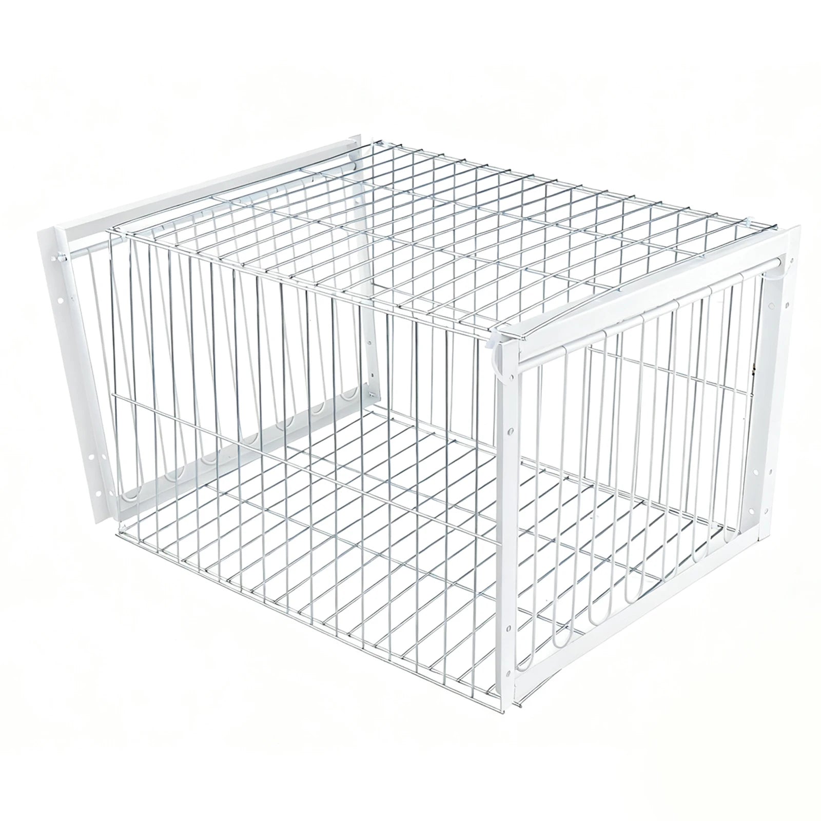 Portable Auto Bird Trap Pigeon Cage Metal Heavy Duty Farms Rust Resistant Coop Cage for Large Birds Duck Bird Supplies