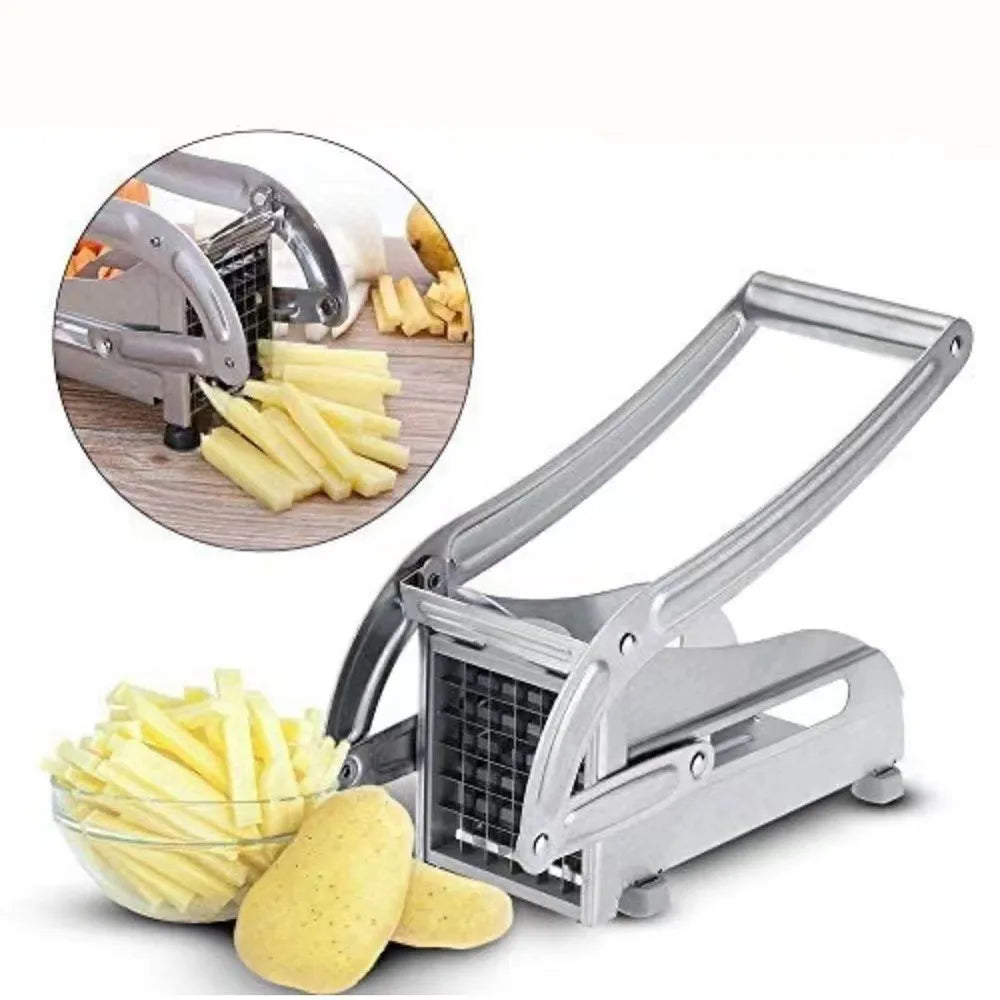 Manual Cutter French Fries Slicer Stainless Steel Potato Chips Maker Meat Chopper Dicer Cutting Machine Cooking Tool For Kitchen