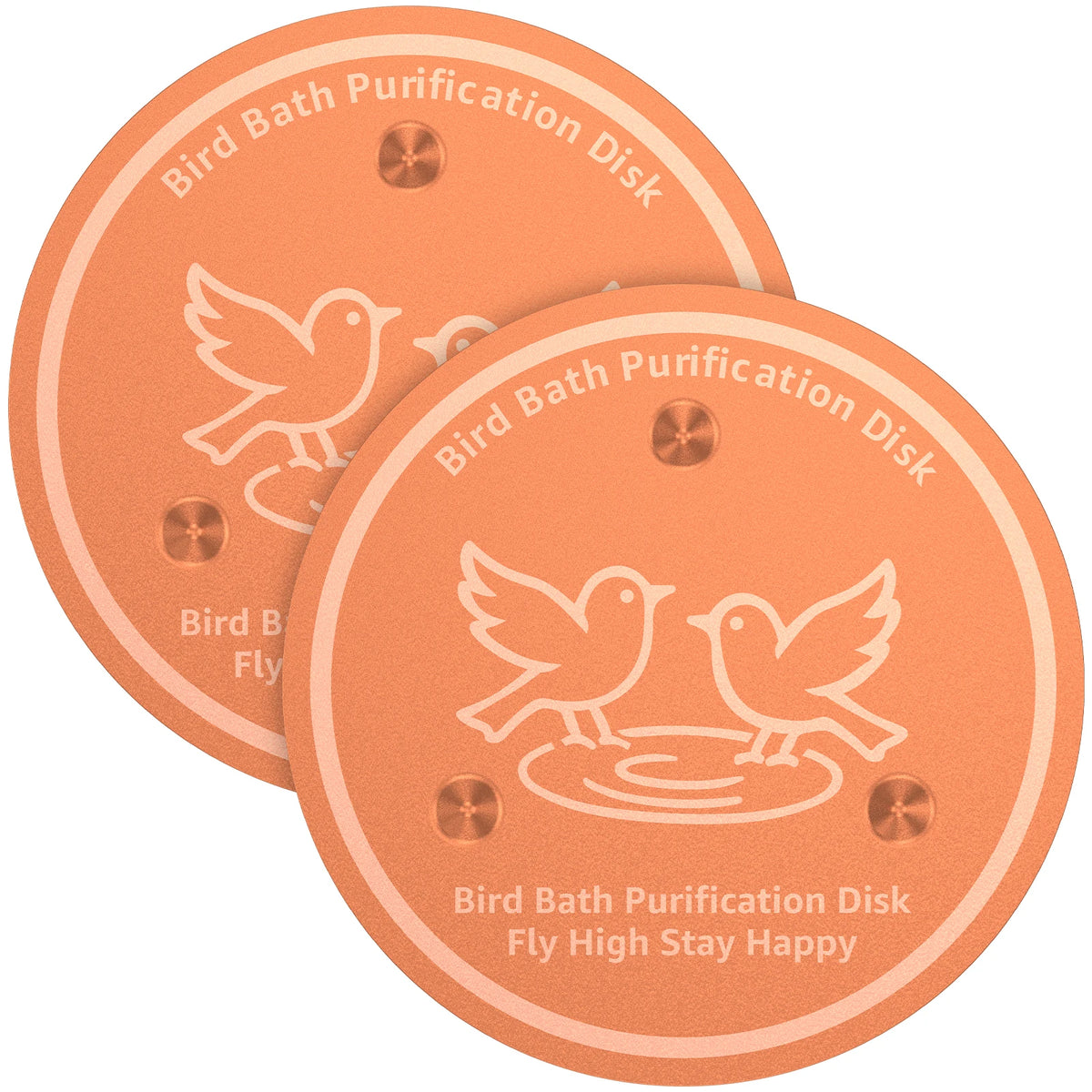 2/3Pcs Copper Bird Bath Purification Disk Garden Outdoor Feeder Tray Cleaner Bird Bath Water Fountain Fishpond Lawn