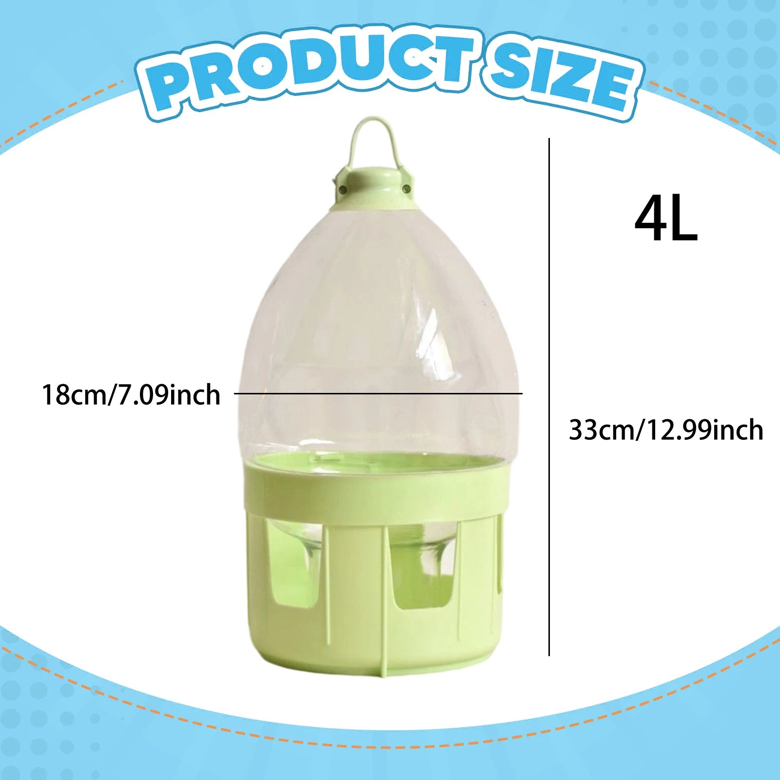 Pigeon Automatic Water Feeder Accessories Pigeon Feeder Hanging Pigeon Feeder Waterer for Quail Duck Parakeet Canary Outdoor