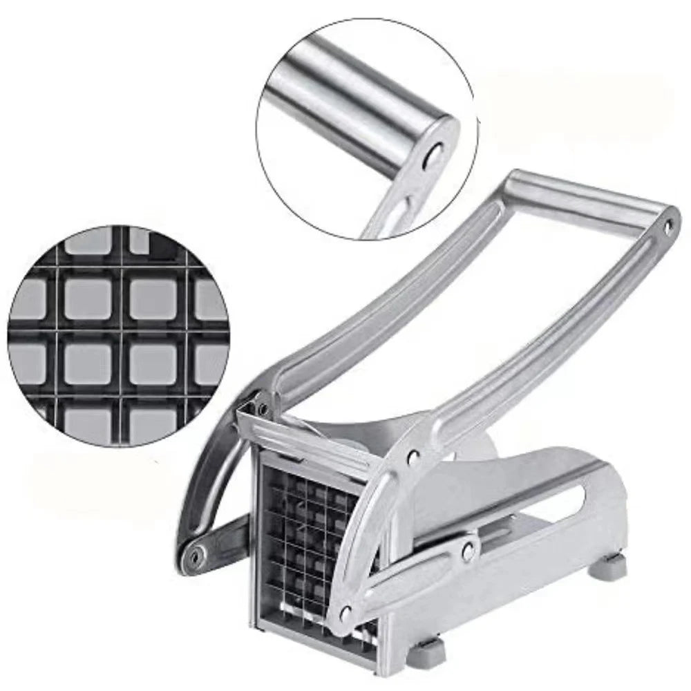 Manual Cutter French Fries Slicer Stainless Steel Potato Chips Maker Meat Chopper Dicer Cutting Machine Cooking Tool For Kitchen
