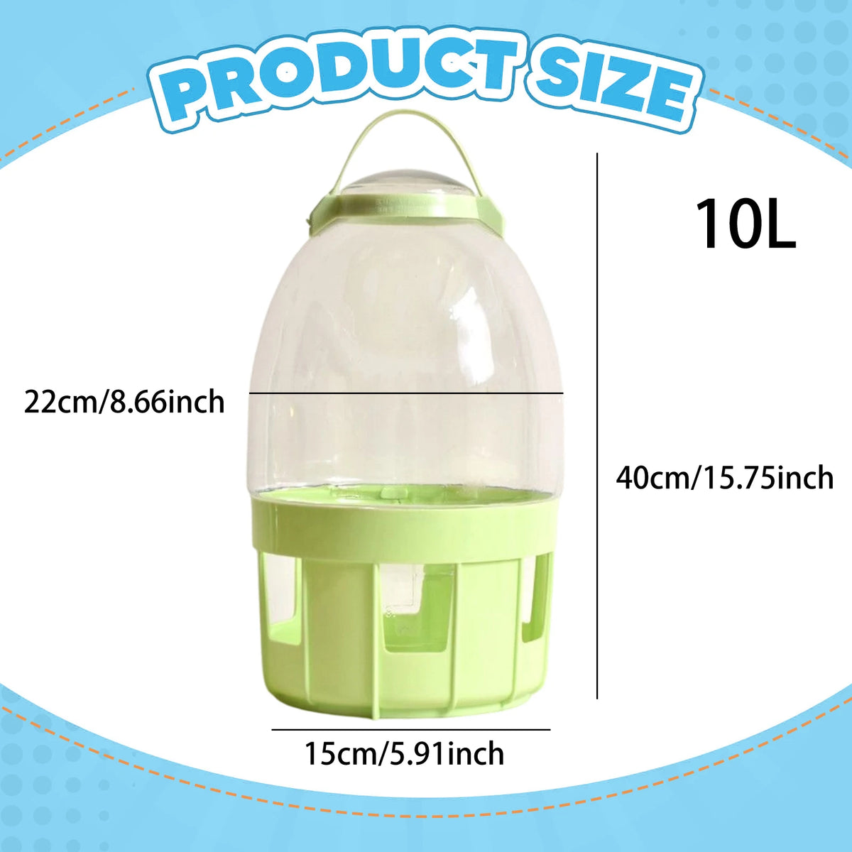 Pigeon Automatic Water Feeder Accessories Pigeon Feeder Hanging Pigeon Feeder Waterer for Quail Duck Parakeet Canary Outdoor
