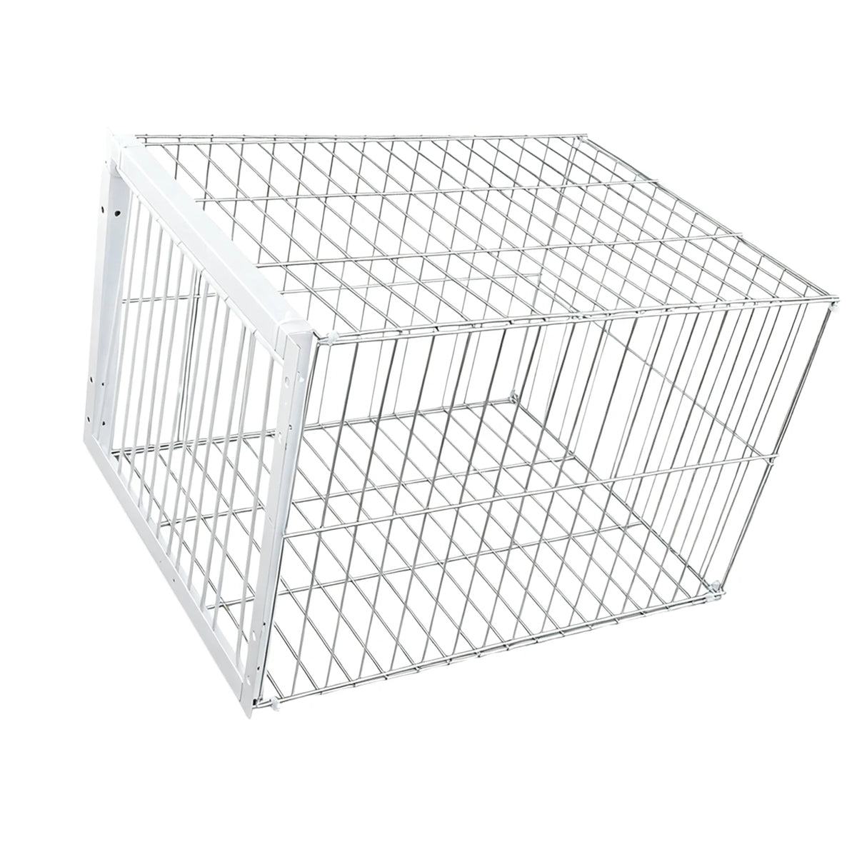 Portable Auto Bird Trap Pigeon Cage Metal Heavy Duty Farms Rust Resistant Coop Cage for Large Birds Duck Bird Supplies