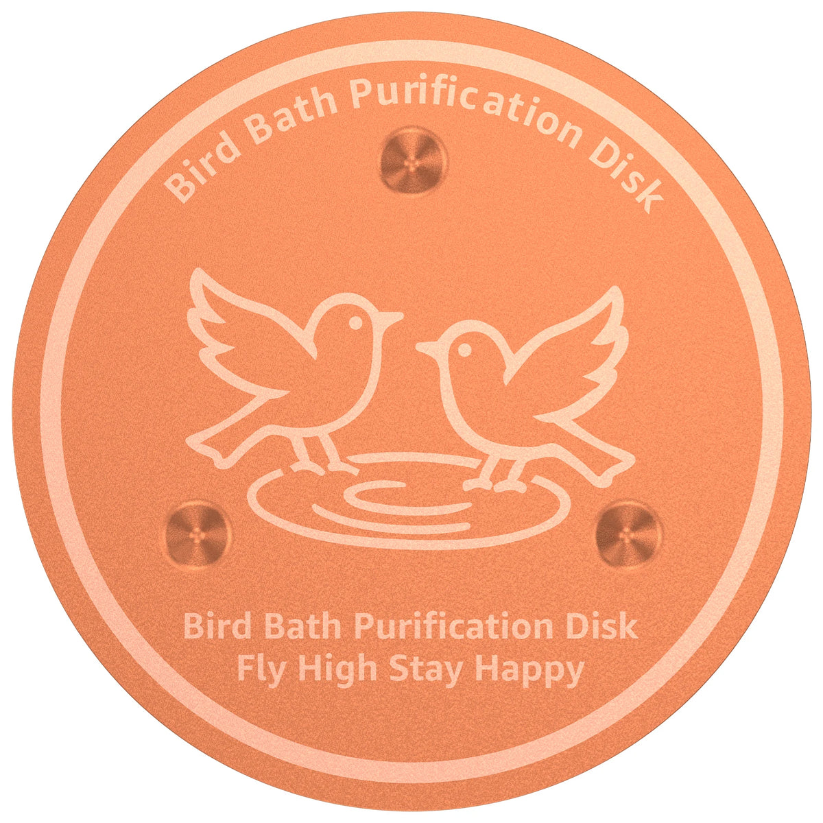 2/3Pcs Copper Bird Bath Purification Disk Garden Outdoor Feeder Tray Cleaner Bird Bath Water Fountain Fishpond Lawn
