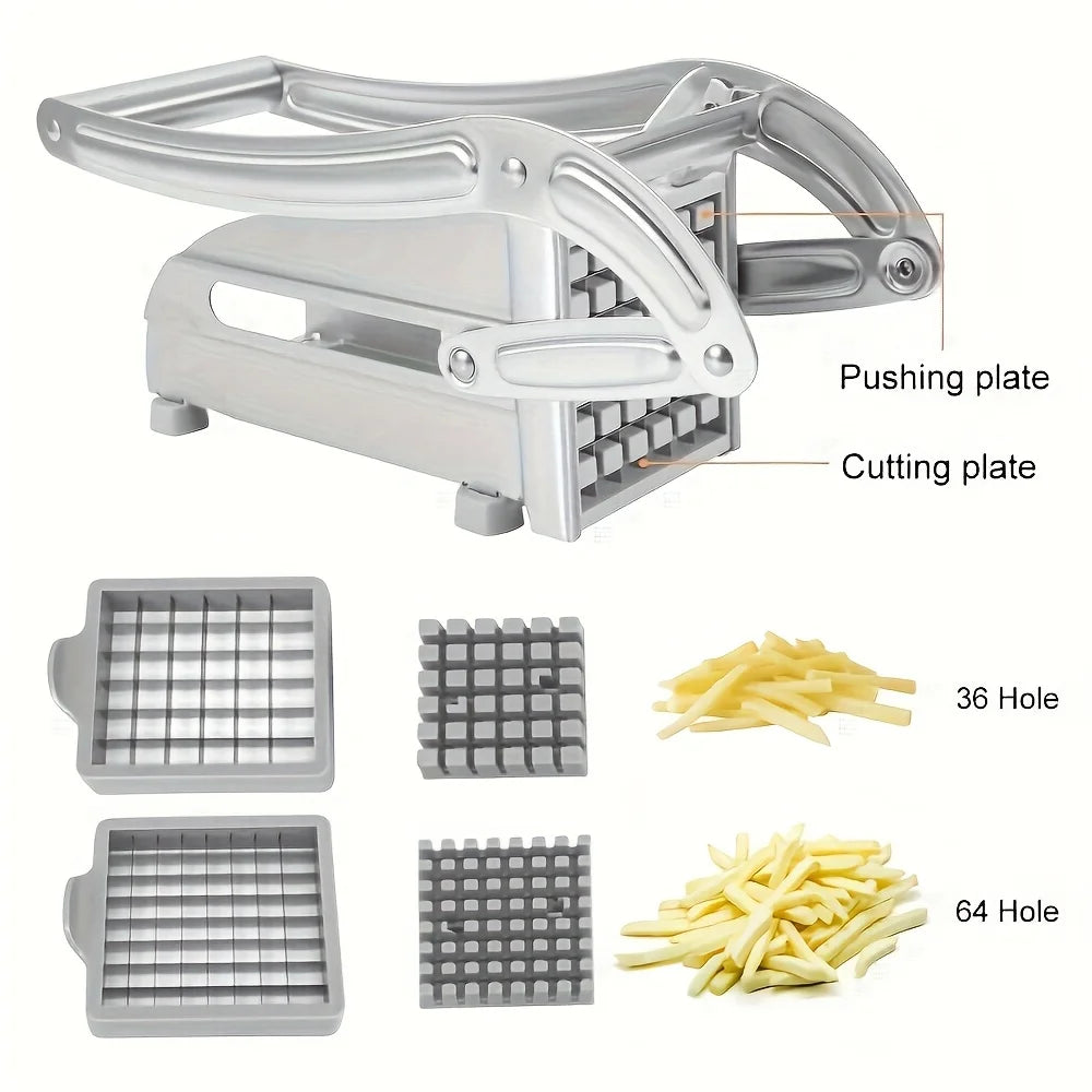 Manual Cutter French Fries Slicer Stainless Steel Potato Chips Maker Meat Chopper Dicer Cutting Machine Cooking Tool For Kitchen