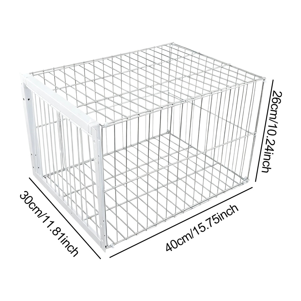 Portable Auto Bird Trap Pigeon Cage Metal Heavy Duty Farms Rust Resistant Coop Cage for Large Birds Duck Bird Supplies