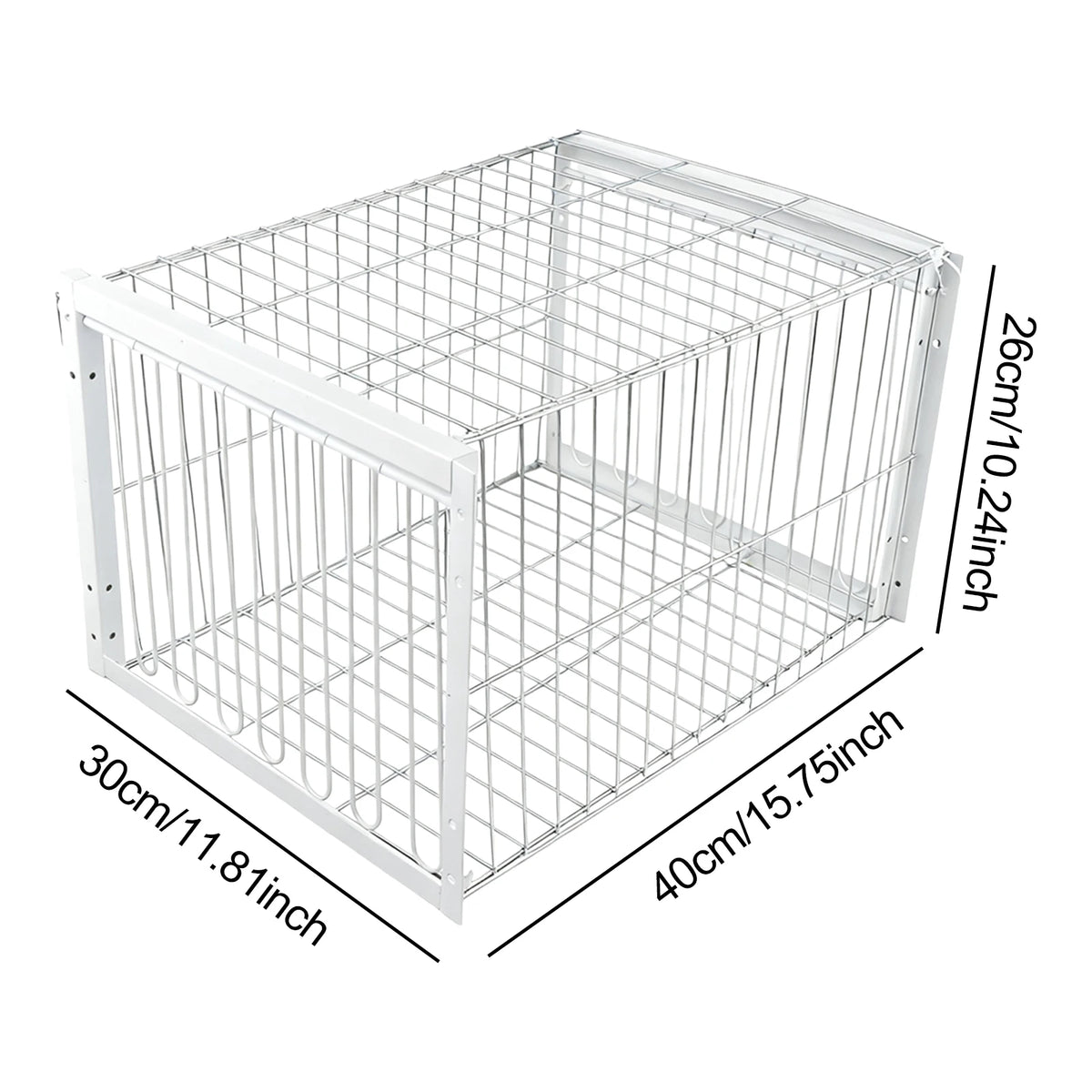 Portable Auto Bird Trap Pigeon Cage Metal Heavy Duty Farms Rust Resistant Coop Cage for Large Birds Duck Bird Supplies