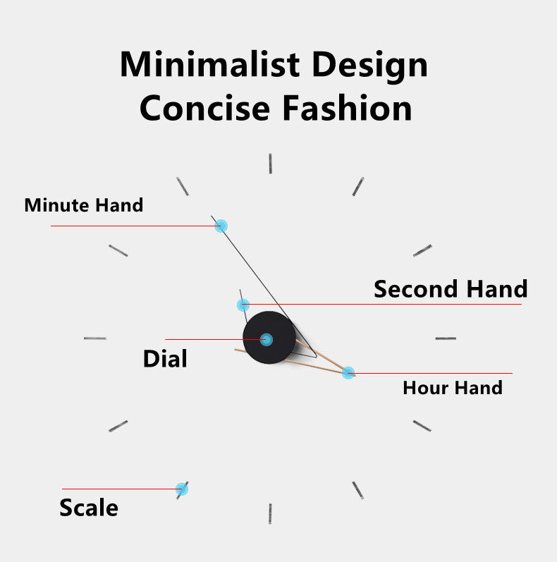 DIY Wall Clock Personalized Art Decorate Mute Wall Decor Clock Modern Design Minimalist Home Creative Luxury Decoration Watch