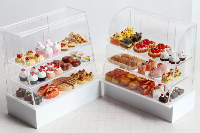 1/6 Scale Dollhouse Miniature Cake Bread DIY Dessert Mini Food for Doll House Kitchen Furniture Accessories