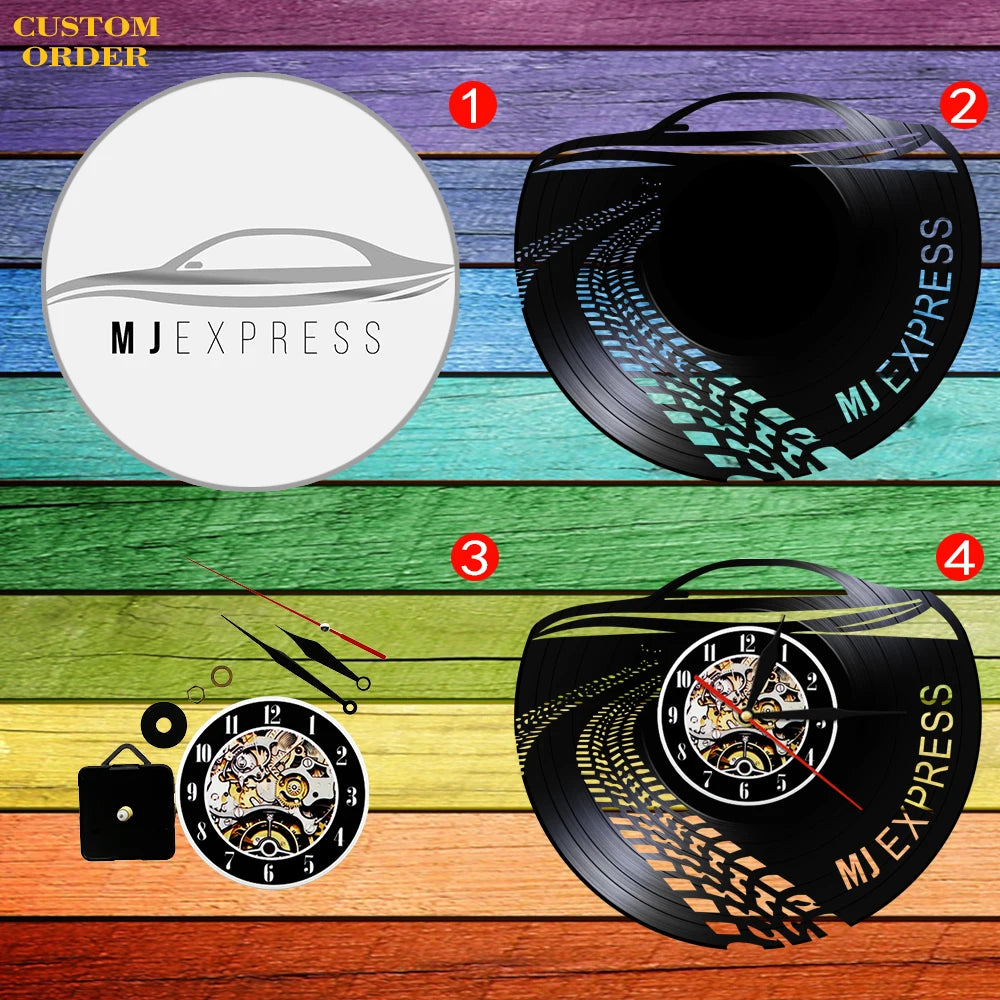 Professional Motorcyclist Vinyl Record Wall Clock Extreme Freestyle Motorcycle Home Decor Room Dirt Bike Risky Rider Watch Gifts