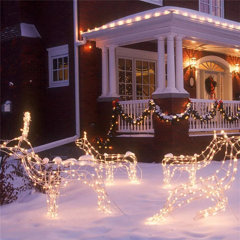 Fairy Lights AA Battery Powered 1M 10 2M 20 3M 30 5M 50 10M 100Leds Silver Led Copper Wire String Light Decorative Fairy Lights