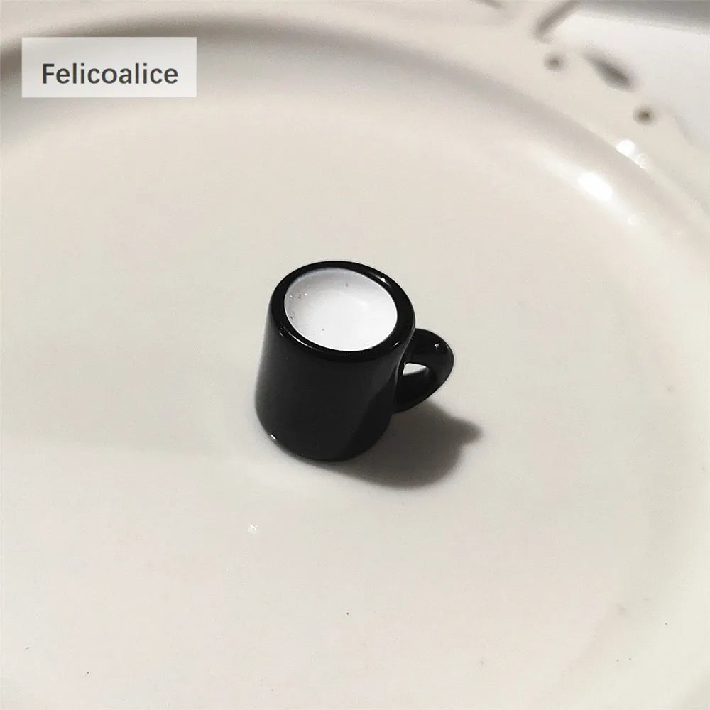 1:12 Doll House Decration Accessories Mini Food Coffee Drink Ice Cream Wine Cup Bottle for Doll DIY Kitchen Toys