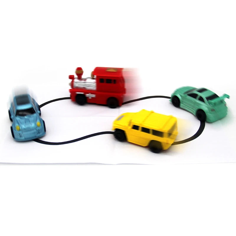 Line Following Robot Induction Educational Inductive Toys Car Truck Machine Follower Diy Diecast Vehicle Magic Pen Penguin Pig