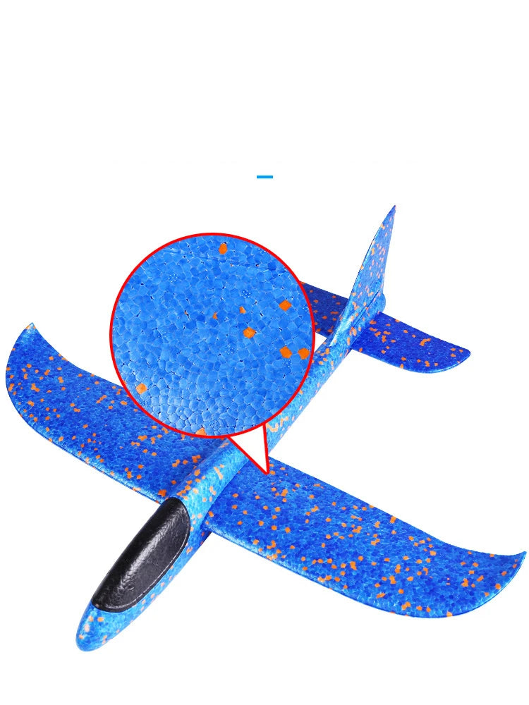 48cm Big Hand Launch Throwing Foam Palne EPP Airplane Model Glider Plane Aircraft Model Outdoor DIY Educational Toy for Children