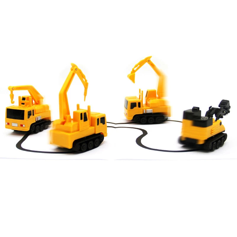 Line Following Robot Induction Educational Inductive Toys Car Truck Machine Follower Diy Diecast Vehicle Magic Pen Penguin Pig