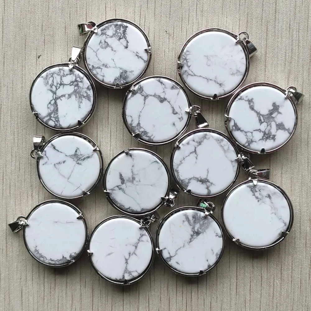 Wholesale 12pcs/lot Fashion Natural Stone Alloy Tree of Life Mix Pendants for Necklaces Jewelry Accessories Making Fast Shipping