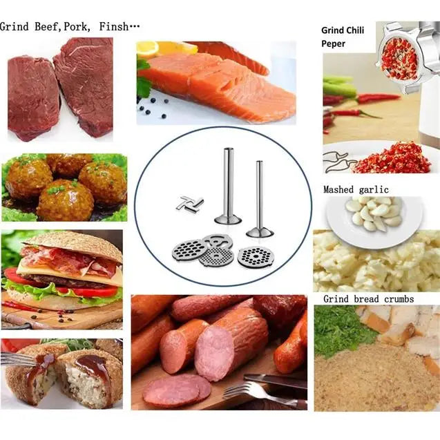 2025 New Stand Mixer Attachment Food Grinder Set Kitchen Grinding Tools for Kenwood Chef / Chef XL, KVC, KVL, KMix, Also Fit SME
