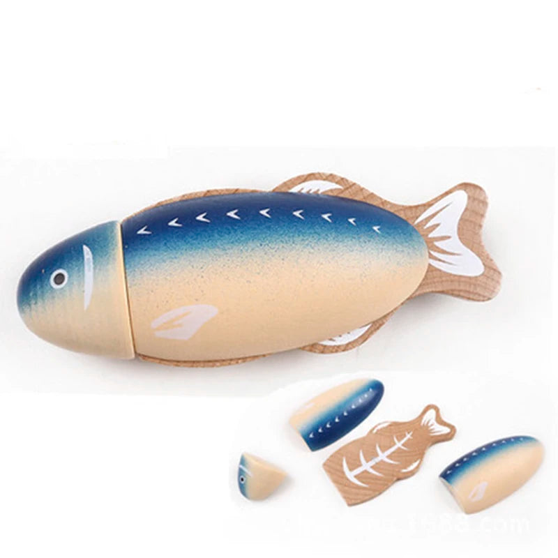 1PCS Wooden Toy Magnetic Cutting Fruit Vegetables Food Pretend Play Simulation Kitchen Role Play Educational Toys For Children