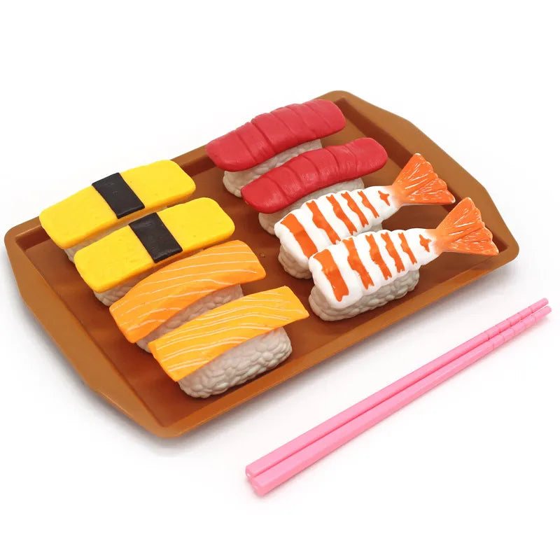 Children Simulation Food Japanese Food Pretend Toys Pretend To Play Sushi Tuna Wasabi Sashimi Simulation Food Toy Play House Set