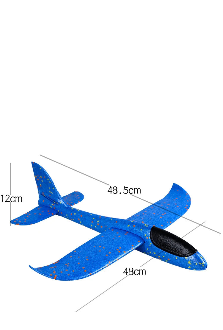 48cm Big Hand Launch Throwing Foam Palne EPP Airplane Model Glider Plane Aircraft Model Outdoor DIY Educational Toy for Children