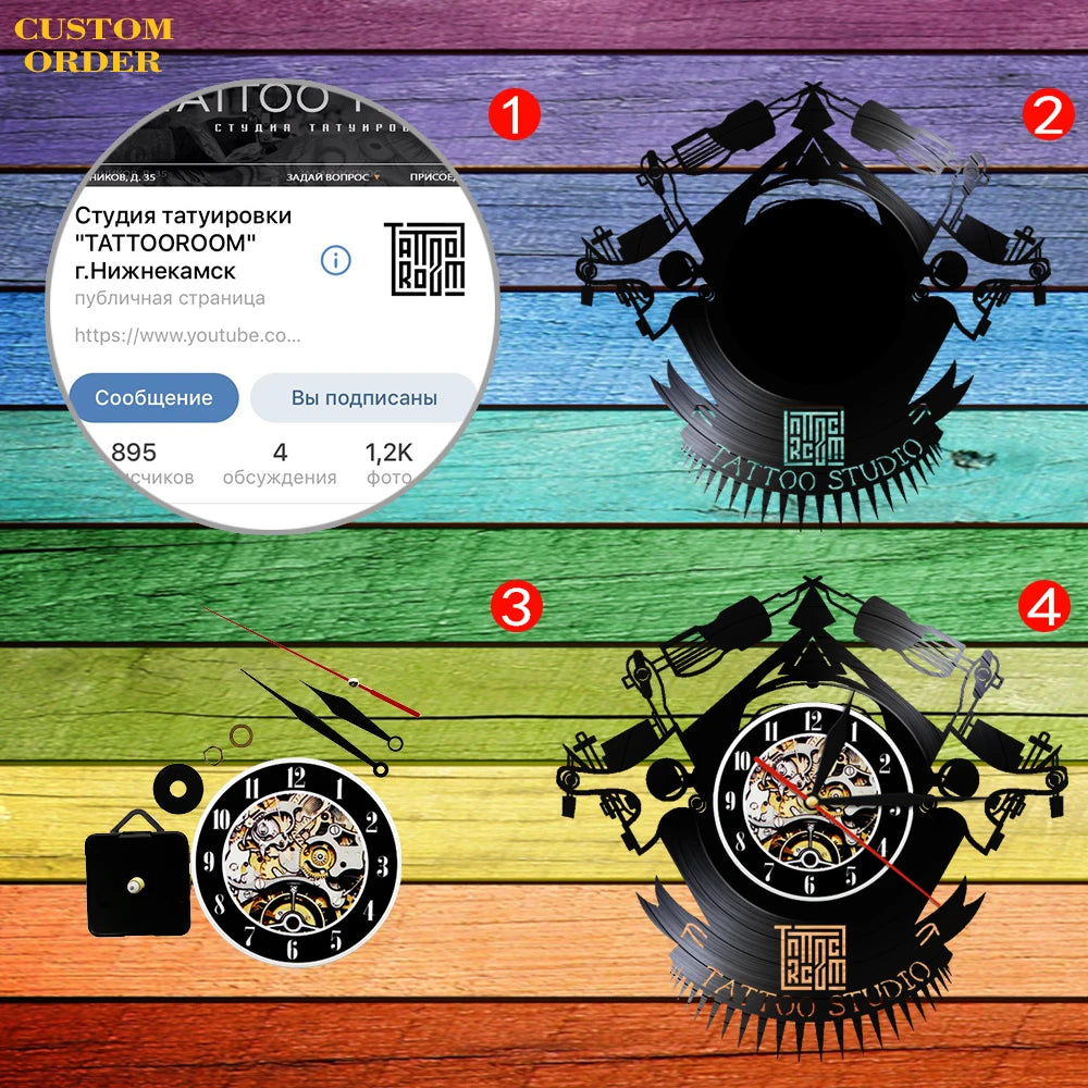 Professional Motorcyclist Vinyl Record Wall Clock Extreme Freestyle Motorcycle Home Decor Room Dirt Bike Risky Rider Watch Gifts