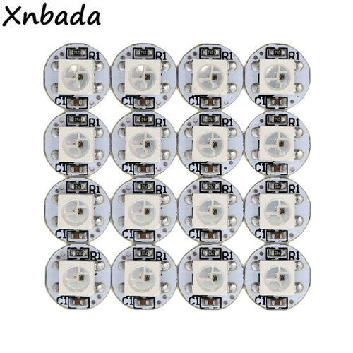 10-1000PCS WS2812B WS2812 4Pin RGB Led Chip 5050SMD WS2811 IC Black/White PCB With Heatsink DC5V