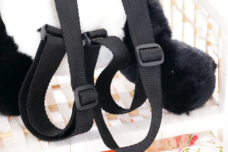 Panda Backpacks Stuffed Animal Bag Girls Boys Plush Adjustable Schoolbags Kindergarten Plush Backpack Toys Children Gifts