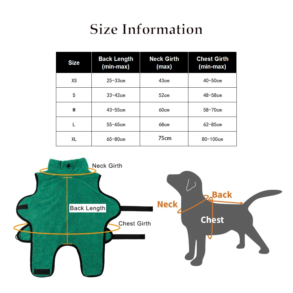 New Bathrobe For Dog Drying Towel Microfiber Quickly Absorbing Water Bath Towel Cat Hood Pet Bath Towel Grooming Pet Product