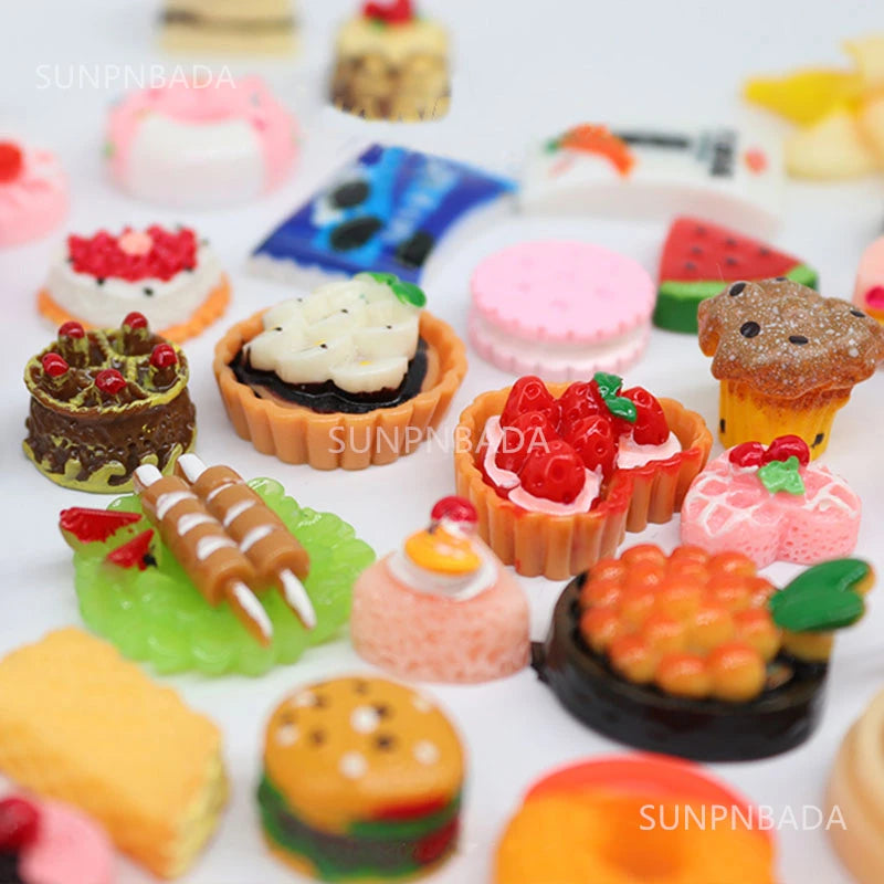 Cute Miniature Dollhouse Supermarket Food Snacks Mini Cake Wine Drink for Blyth BJD Doll Kitchen Accessories