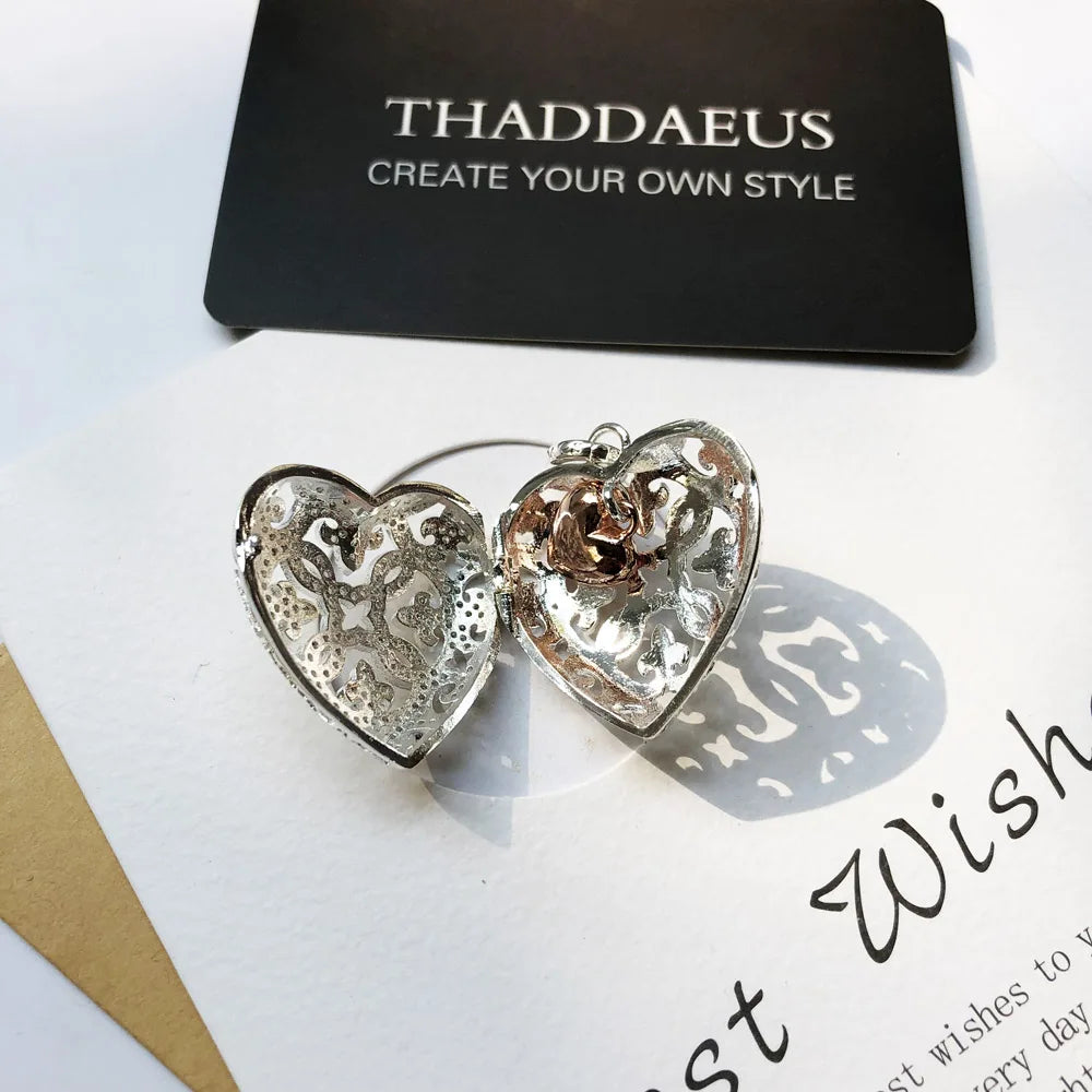 Pendant Love Heart Locket Fashion Glam 925 Sterling Silver Jewelry Europe Style Accessories Soul Gift For Woman