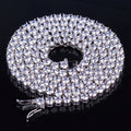 TOPGRILLZ 3mm-10mm Iced Out Bling AAA Zircon 1 Row Tennis Chain Necklace Men Hip Hop Jewelry Gold Silver Color Charms