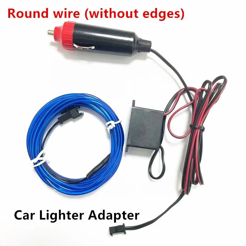 Flexible Neon Light 1M/2M/3M/5M/10M EL Wire Led Neon Dance Party Atmosphere Decor Lamp RopeTube Waterproof Multicolor Led Strip