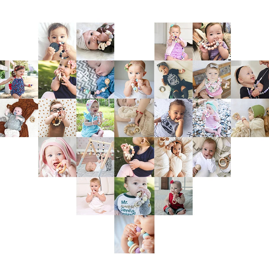 10pcs Baby Wooden Toys Educational Building Blocks 3D Stacking Block Teaching Numbers English Early Education Montessori Toys