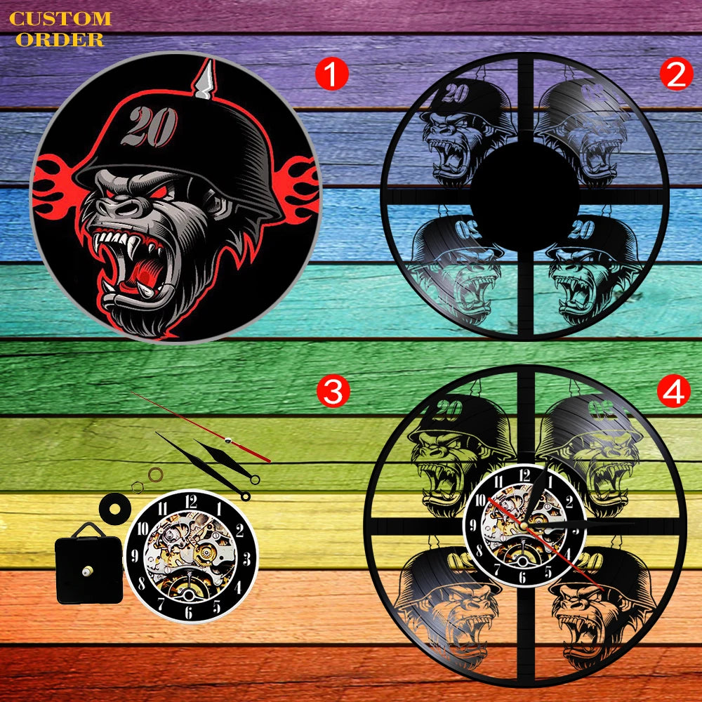 Professional Motorcyclist Vinyl Record Wall Clock Extreme Freestyle Motorcycle Home Decor Room Dirt Bike Risky Rider Watch Gifts