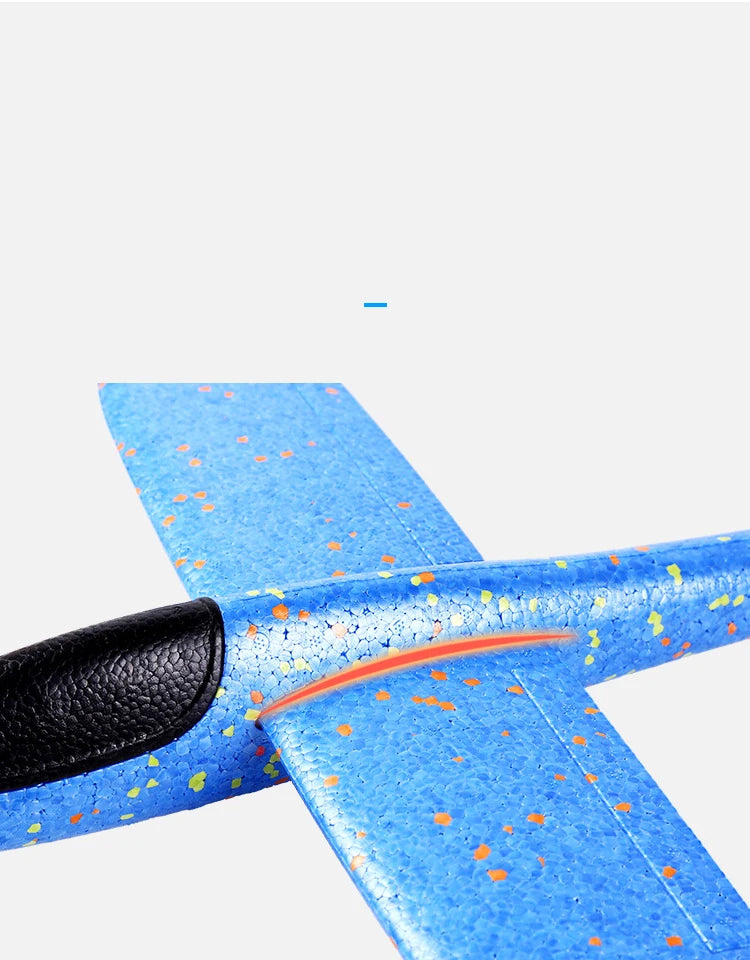 48cm Big Hand Launch Throwing Foam Palne EPP Airplane Model Glider Plane Aircraft Model Outdoor DIY Educational Toy for Children