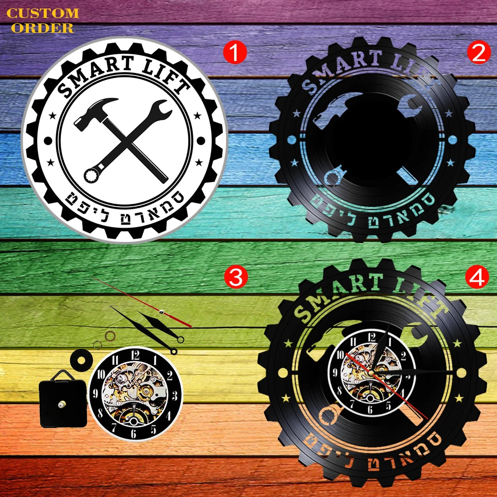 Professional Motorcyclist Vinyl Record Wall Clock Extreme Freestyle Motorcycle Home Decor Room Dirt Bike Risky Rider Watch Gifts