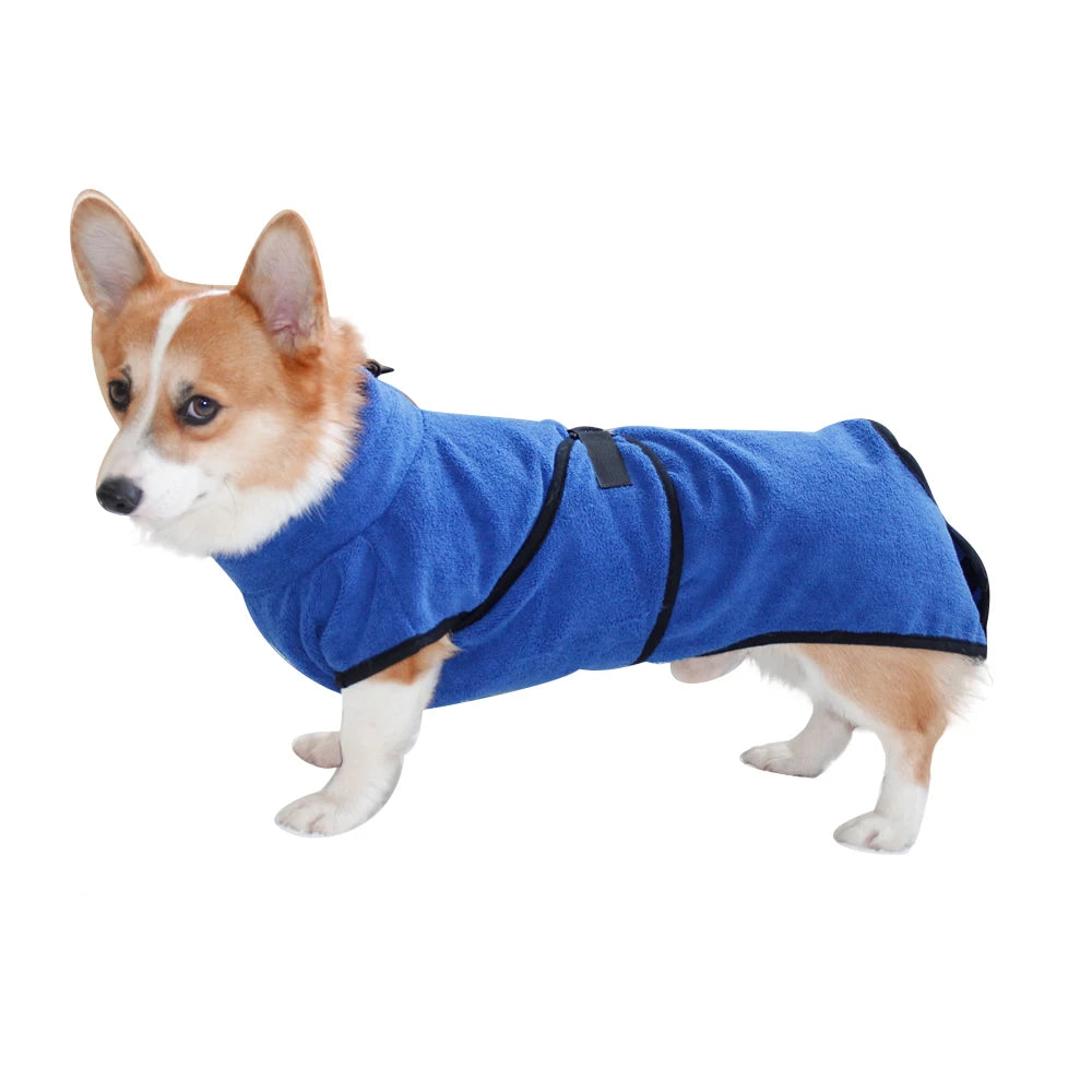 New Bathrobe For Dog Drying Towel Microfiber Quickly Absorbing Water Bath Towel Cat Hood Pet Bath Towel Grooming Pet Product