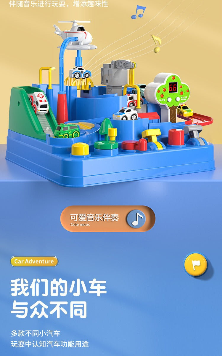 Children Racing Rail Car Model Educational Toy Track Adventure Game Brain Mechanical Interactive Train Suit Space Rocket Boy Toy