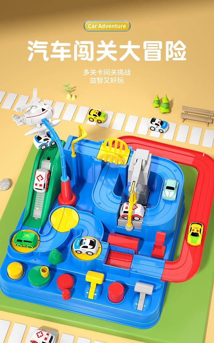 Children Racing Rail Car Model Educational Toy Track Adventure Game Brain Mechanical Interactive Train Suit Space Rocket Boy Toy