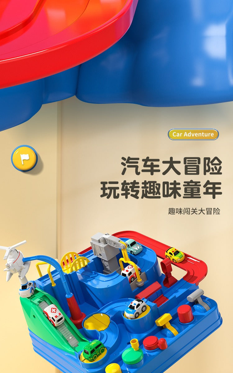 Children Racing Rail Car Model Educational Toy Track Adventure Game Brain Mechanical Interactive Train Suit Space Rocket Boy Toy