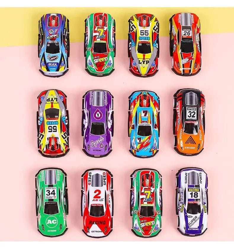 15pcs Children's car sets, alloy car toys, Christmas gift toys, car models, shock-resistant toys