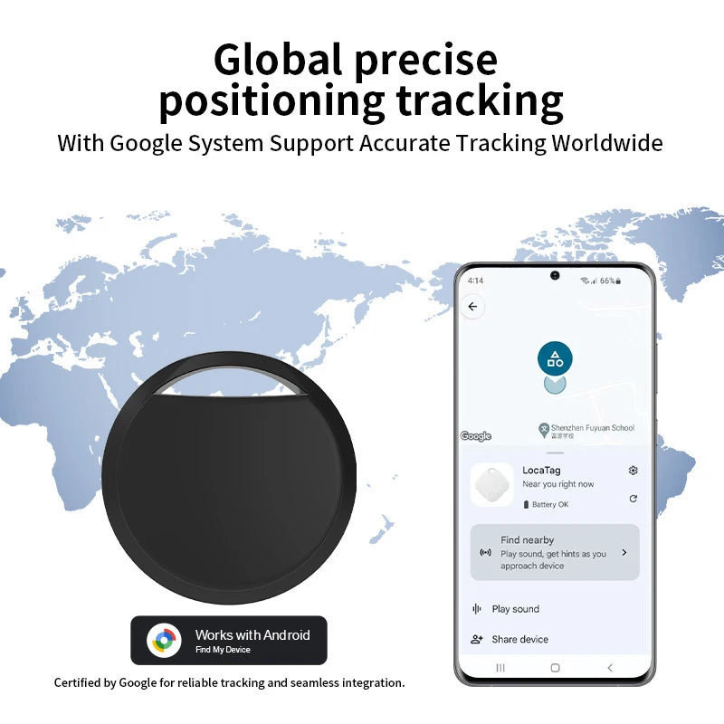 Bluetooth GPS Tracker Airtag For Android Phones Work With Google Find My App Key Finder Pet Smart Tag For Xiaomi Samsung