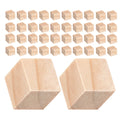 200Pcs Wooden Blocks Pine Unfinished Craft Cubes for DIY Family Activities Educational Geometry Play Counting Natural