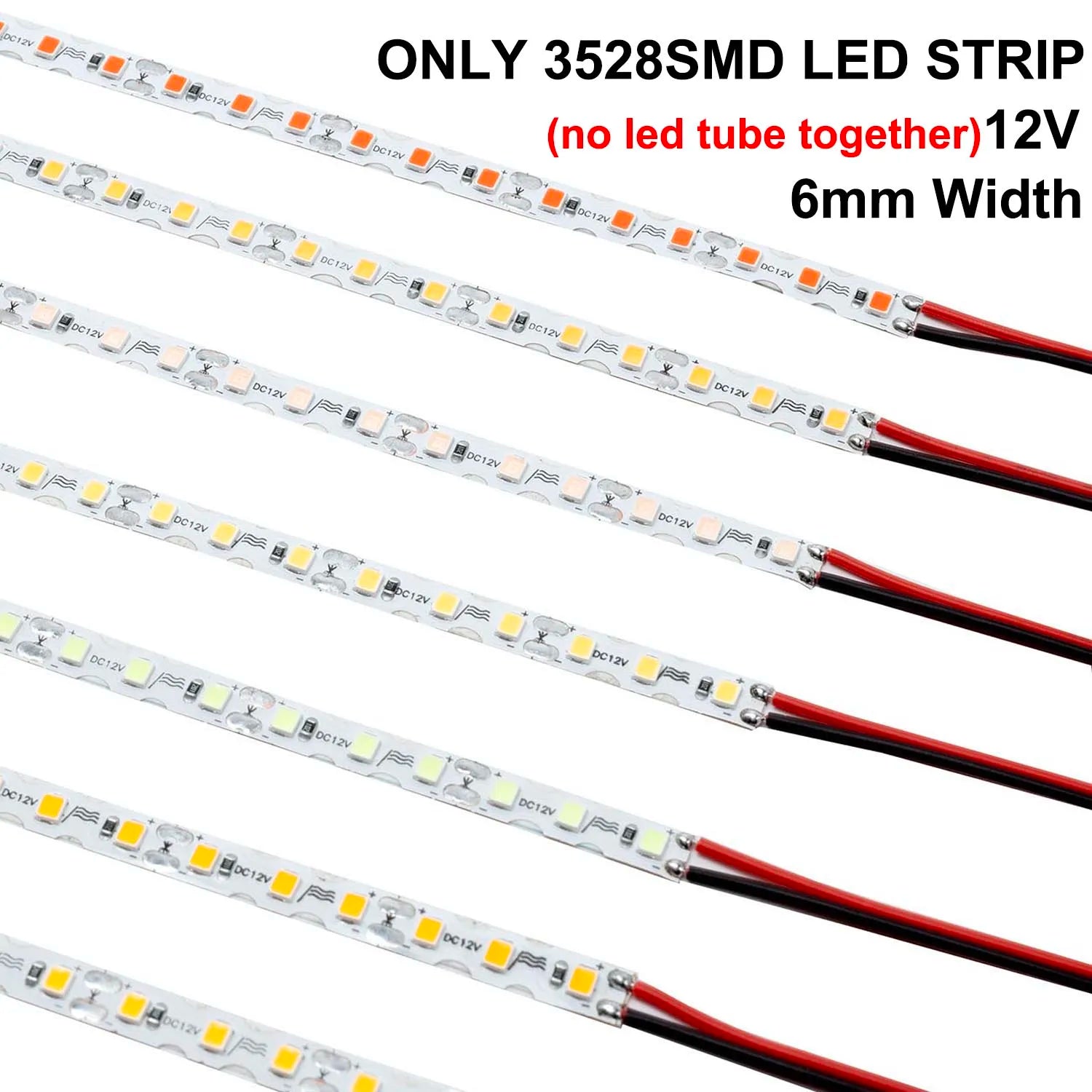 6mm 8mm 12mm Separate Flexible Silicone Neon Strip or 120Leds SMD2835 Led Strip For LED Neon Sign Waterproof IP67