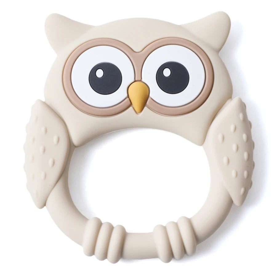 1PC Baby Silicone Teether Toys Food Grade Silicone Teething Animal Dental Teething Goods for Newborn Soothing Nursing Toys