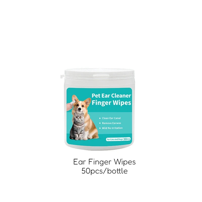 Pet Cleaning Kit for Dogs Cats No Rinse Wipes Set Eye Ear Teeth Paw Cleaner Deodorant Spray Drops All in One Pet Care Supplies