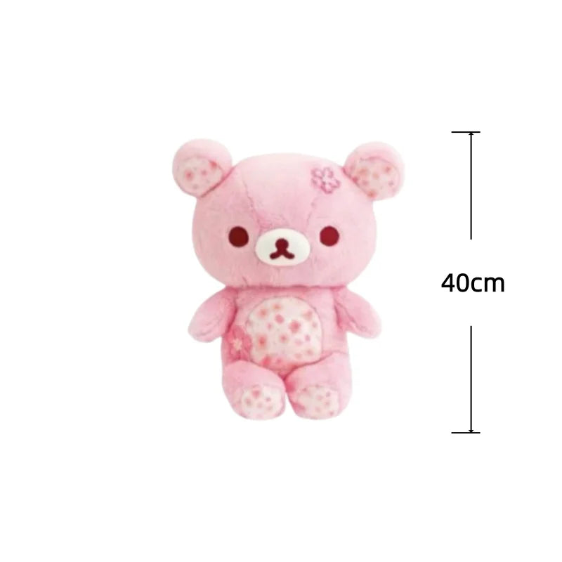 Cherry Blossom Rilakkuma Plush Toys 30/40/50cm Rilakkuma Stuffed Doll Bear Home Decor Toys Kids Dolls Adorably Birthday Gifts